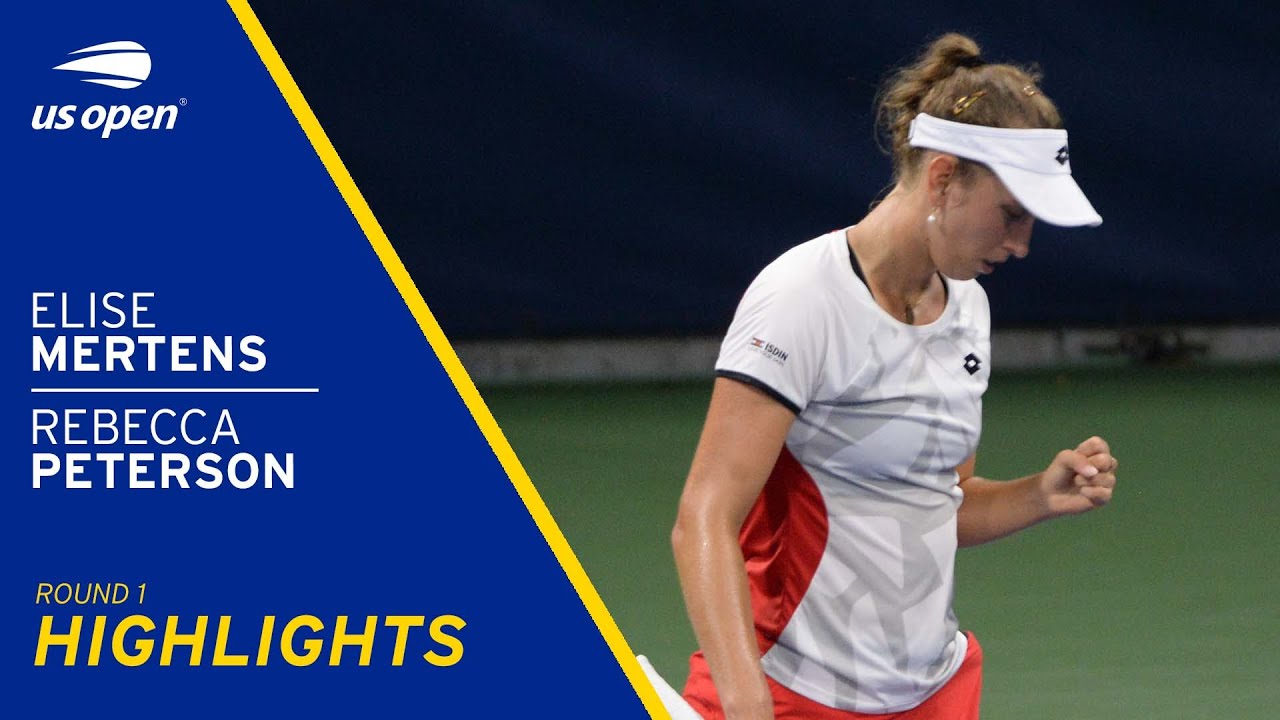 Elise Mertens vs Rebecca Peterson Highlights | 2021 US Open Round 1 -  YouTube