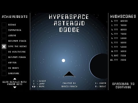 Jam Games : Hyperspace Asteroid Dodge