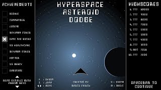 Jam Games : Hyperspace Asteroid Dodge