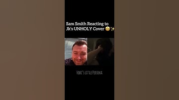 Thumbnail of Sam Smith reacts to JUNGKOOK’S UNHOLY COVER !!!! ❤️‍🔥 #jk #unholy #bts #samsmith #shorts