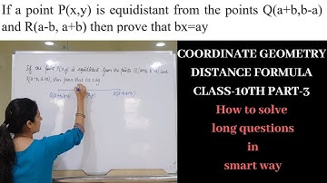 Coordinate Geometry|| Class 10th Part 3 || Distance Formula || Tricks to solve long questions