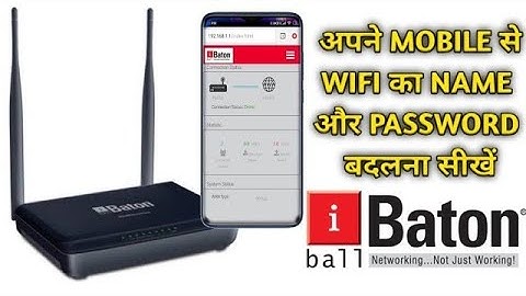 Change IBall Baton WIFI Name and Password