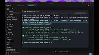 Flask Commands   Part 57   Generate the Model Name - version 03x