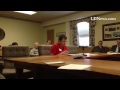 Lebanon Red Cross volunteer Mary Ann Levan  addresses Lebanon County Commissioners about Red Cross M