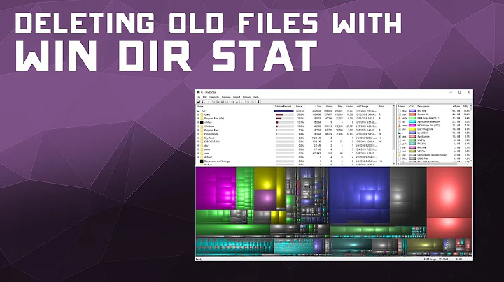 Find & Delete Big Files with WinDirStat - PC Maintenance Tutorial