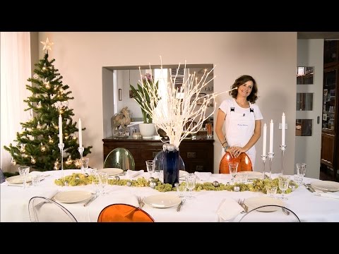 Elegante Centrotavola Natalizio Bianco.Come Apparecchiare E Decorare La Tavola Di Natale Fai Da Te Youtube