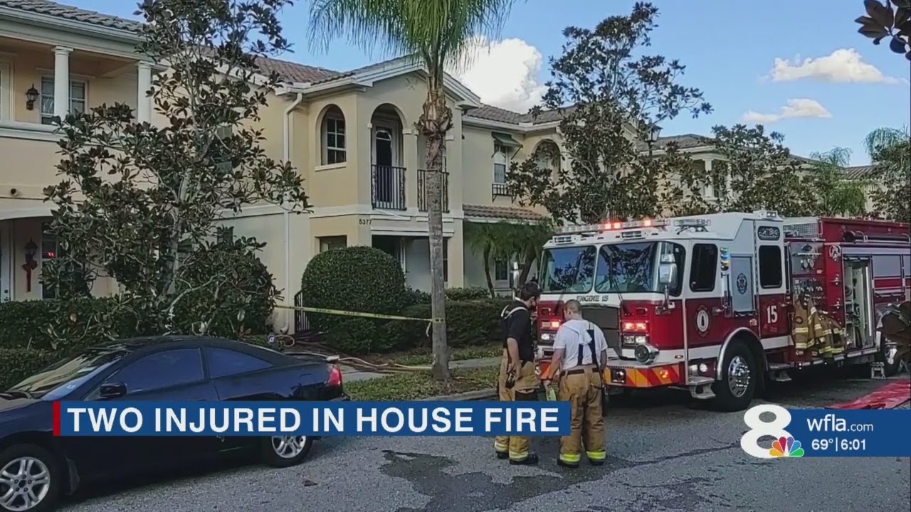 2 injured in Sarasota house fire - YouTube