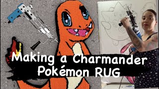 Making a Charmander Pokemon Rug with AK-II rug gun Resimi