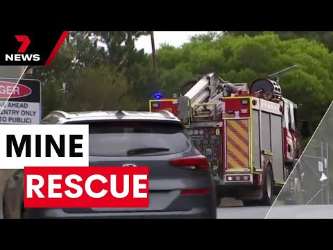 Rescue mission underway to free two people trapped in Victoria gold mine | 7 News Australia