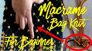 Macrame Bag Knot For Beginner|Part 2|Geeta Macrame Art