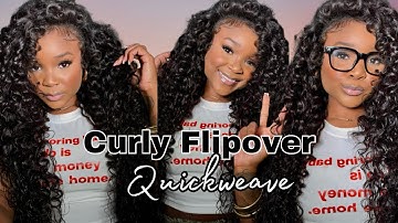 How To: Curly Flipover Quickweave W/ Minimal Leavout Ft. Subella Hair