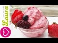 Helado de Yogurt con Fresas Healthy Strawberry Frozen Yogurt Recipe