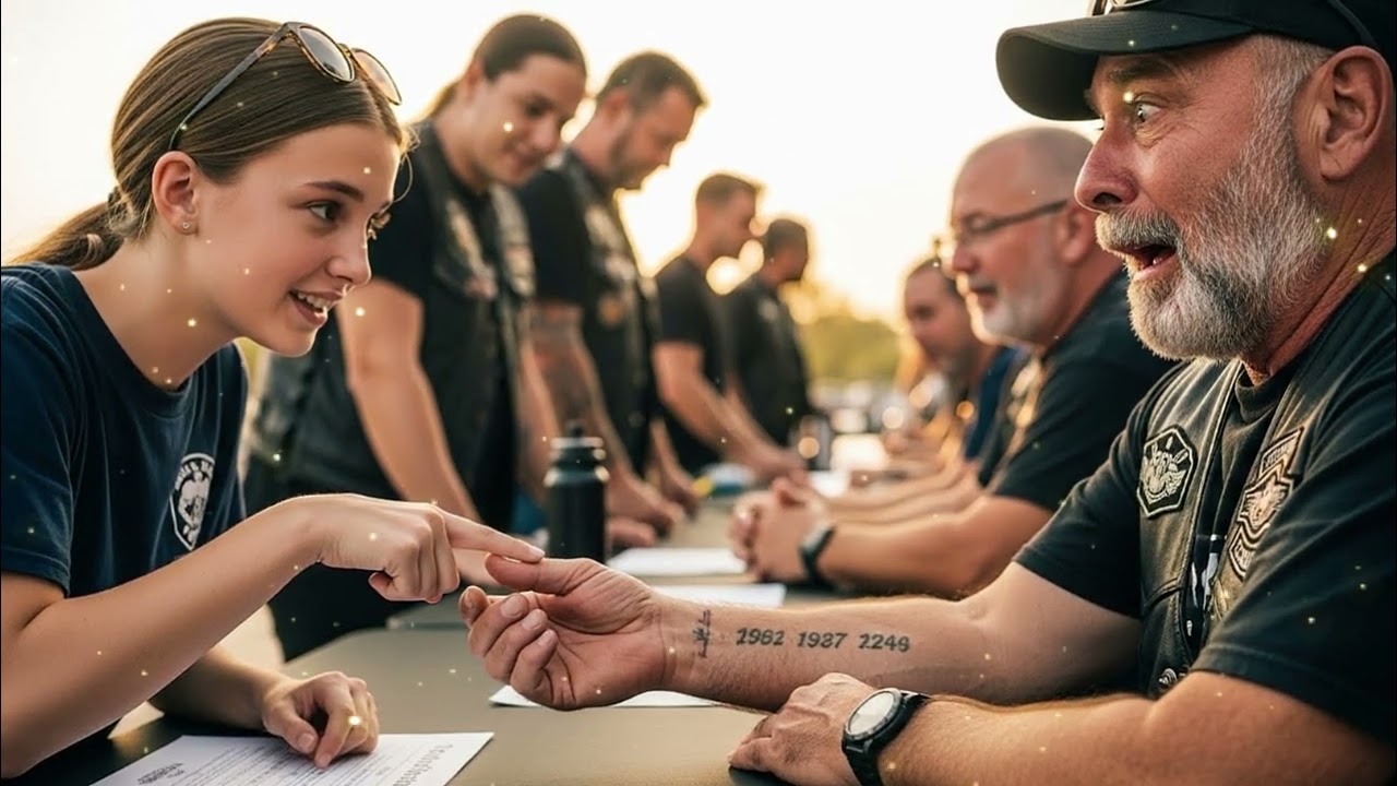 Girl Asks Biker “Why Do You Have My Birth Date Tattooed” — The President of the Club Trembled