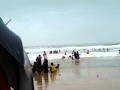 Many people winter time digha beech enjoy