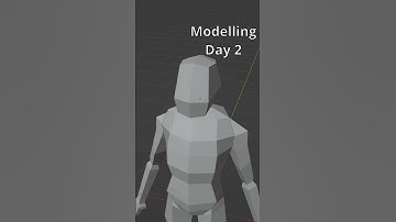 Modelling my character in my first unity game! #shorts