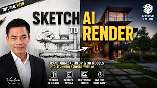 Rendering Tutorial 2026 | Transform SketchUp & 3D Models into Stunning Renders with AI | Yoga4arch