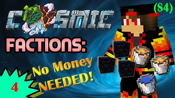 Minecraft Factions Journey (S4) - CosmicPvP #4 Creating A Base Without Buying Any OBSIDIAN!
