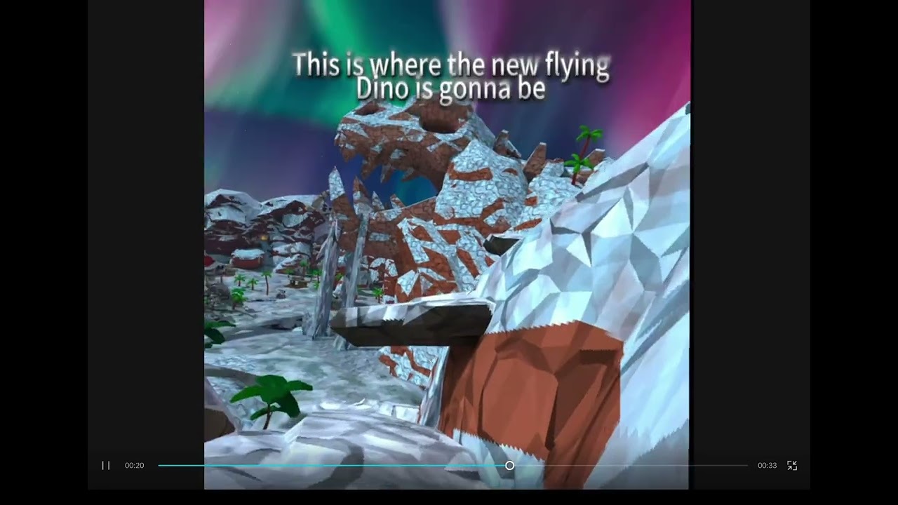 Not the full vid but a missing flying dinooo is coming in dec 30