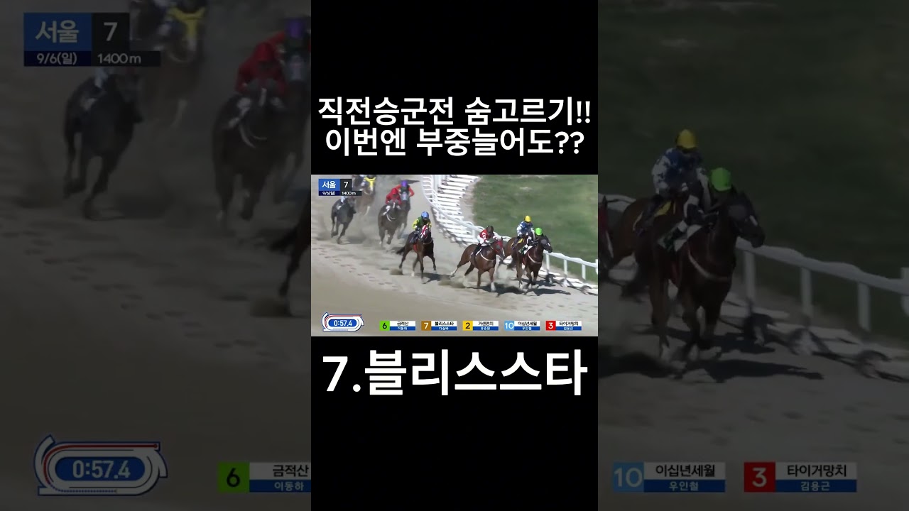 승군전 숨고르기 이번엔 부중늘어도??  #경마  #경마예상  #경마방송  #경마예상방송  #서울경마  #금요경마  #토요경마  #일요경마 #경마장