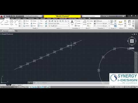 AutoCAD---Lec-031  How to create MULTIPLE POINTS