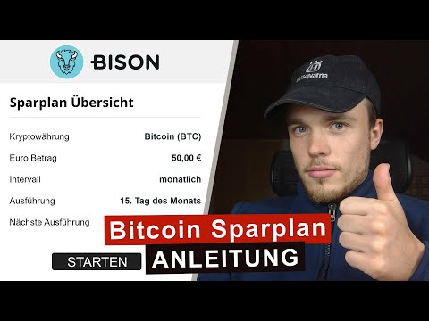 Bitcoin Sparplan einrichten ✅ Bison App Anleitung (0,75% Gebühren)