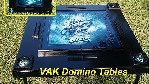 Custom Eagles Domino Table