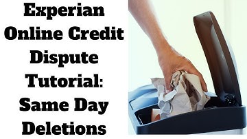 DELETE Credit Report Errors in MINUTES with Experian Online!