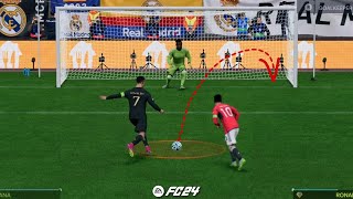 FC 24 | Messi Vs Ronaldo | Real madrid Vs Man united | UCL final Penalty Shootout | PS5