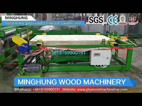 Automatic plywood sander line