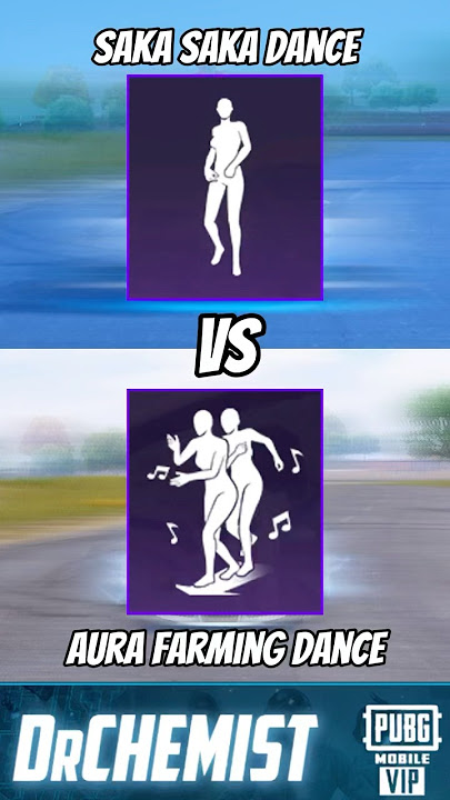 Saka Saka Emote Vs Aura Farming Emote #pubgmobile #shortsfeed #shorts