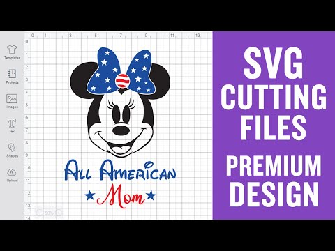 All American Mom Svg Cutting Files for Silhouette Premium cut SVG