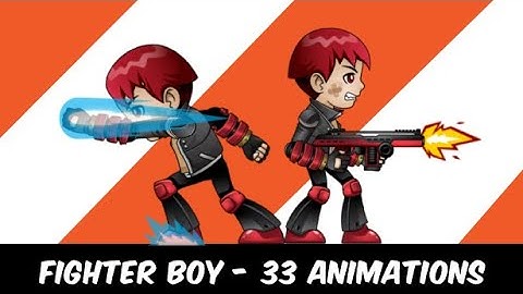 Multi Action Hero 2D Sprites Game Asset - 33 Animations Preview