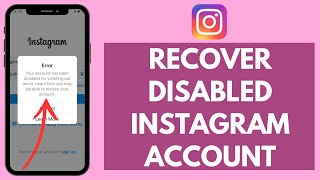 How to Recover A Disabled Instagram Account (2024)