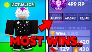 How I Got The MOST Wins In Roblox Bedwars by Actual 10,581 views 13 days ago 8 minutes, 56 seconds