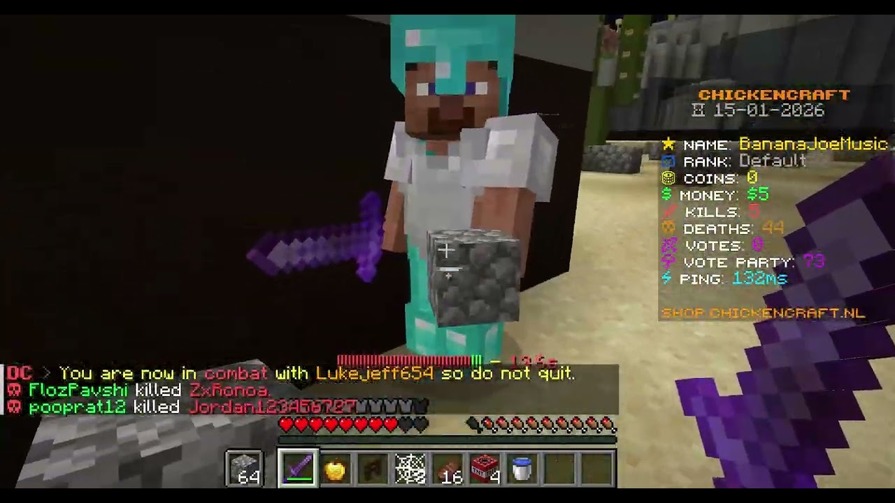 Day one of playing Chicken Craft