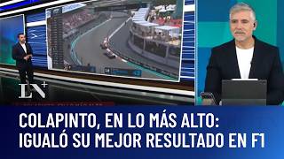 Colapinto, en lo más alto: igualó su mejor resultado en F1