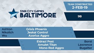 SCGBALT: Round 9B - Ashton, Nikolich, Wu vs Borst, Lawrence, Bugalter | Team Constructed