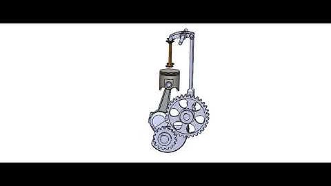 SOLIDWORKS Single cylinder 4 four stroke engine