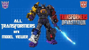 Transformers Devastation All Transformers In Model Viewer Gameplay
