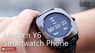Aiwatch Y6 Smartwatch Phone - Gearbest.com
