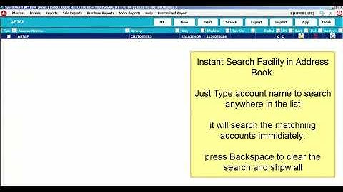 Speed Plus 9.0 Updates | Instant Search Facility in Address Book and List of Items to start search
