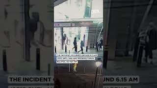Watch | CCTV Shows Gunman Firing Outside Brussels Metro Station