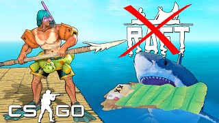 НАШИ ПРИКЛЮЧЕНИЯ В RAFT ПРОДОЛЖАЮТСЯ!? ХОТЯ ПОГОДИТЕ..ЭТО ЖЕ УГАРНЫЕ ПРЯТКИ В CS:GO :D