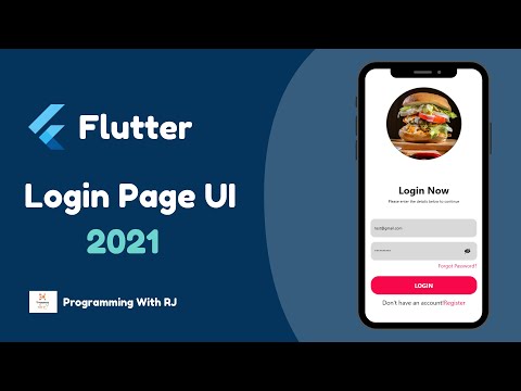 Flutter UI : Login Page UI Design tutorial ( 2021 )