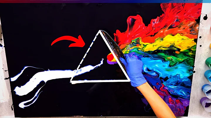 HUGE Canvas - PINK FLOYD Pour  NEW Tool for 3D Eff...