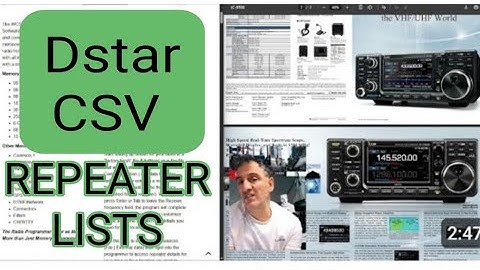 Dstar Repeater Lists (CSV) 2025