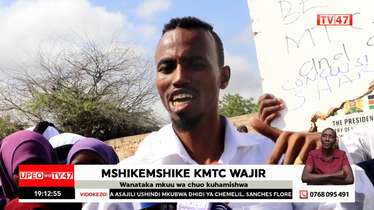 KMTC students in Wajir protest over lack of qualified teachers and state of hygiene in the school