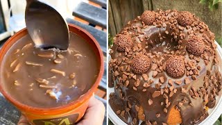 So Delicious MELTED Chocolate Cake Recipe | Most Amazing Cake Hack Tutorial | Satisfying Cake Video