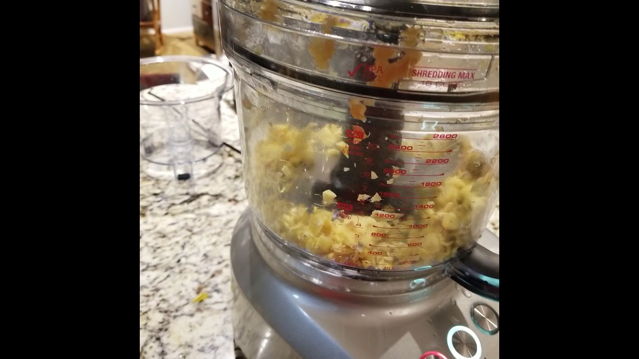Breville Sous Chef 16 chopping ginger YouTube