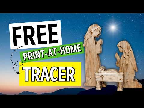 DIY Nativity Scene From Scrap Wood | Holiday Project | Free Printable